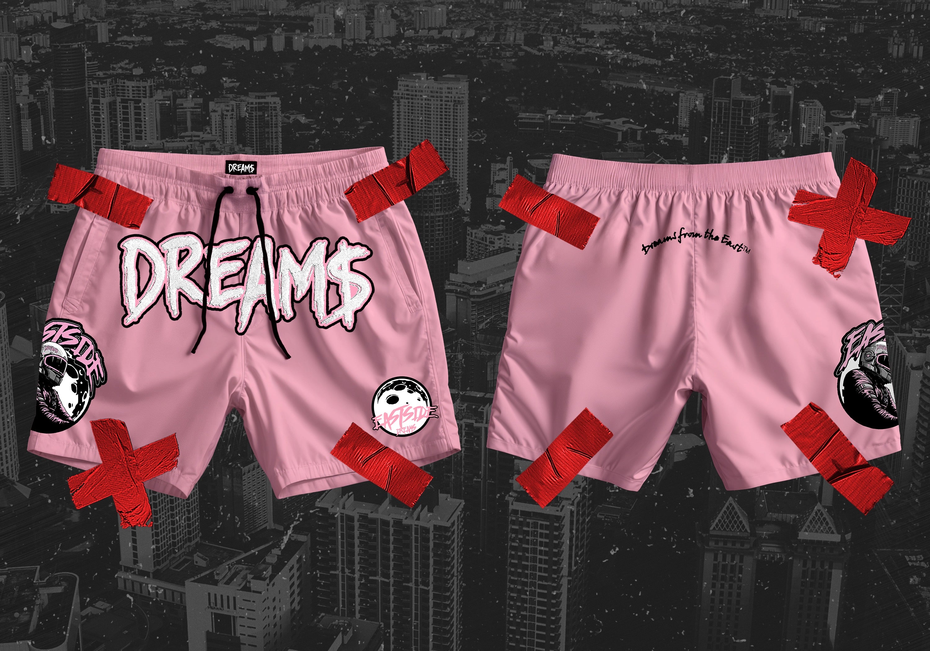 DREAM$ ® Swim Shorts (Pink)