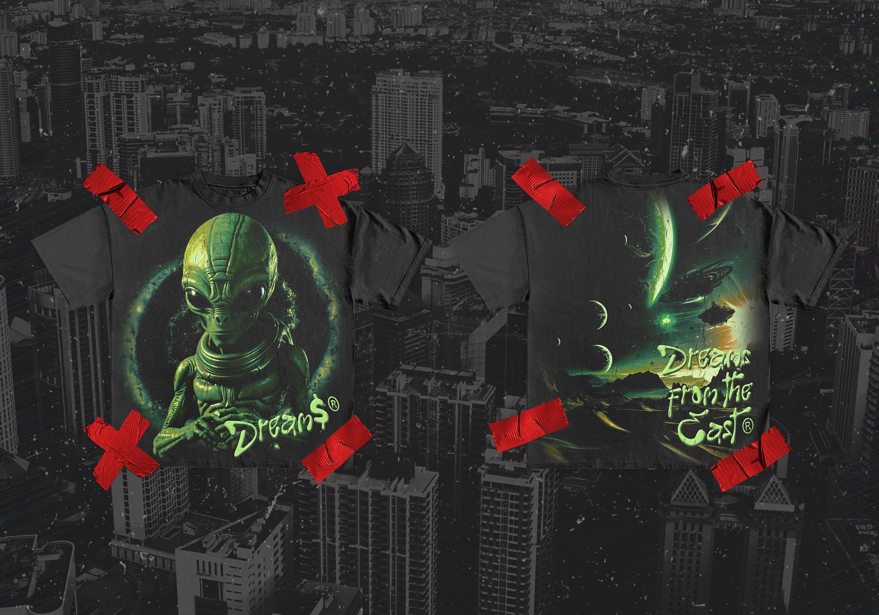 DREAM$ ® Space Alien Tee (Black)