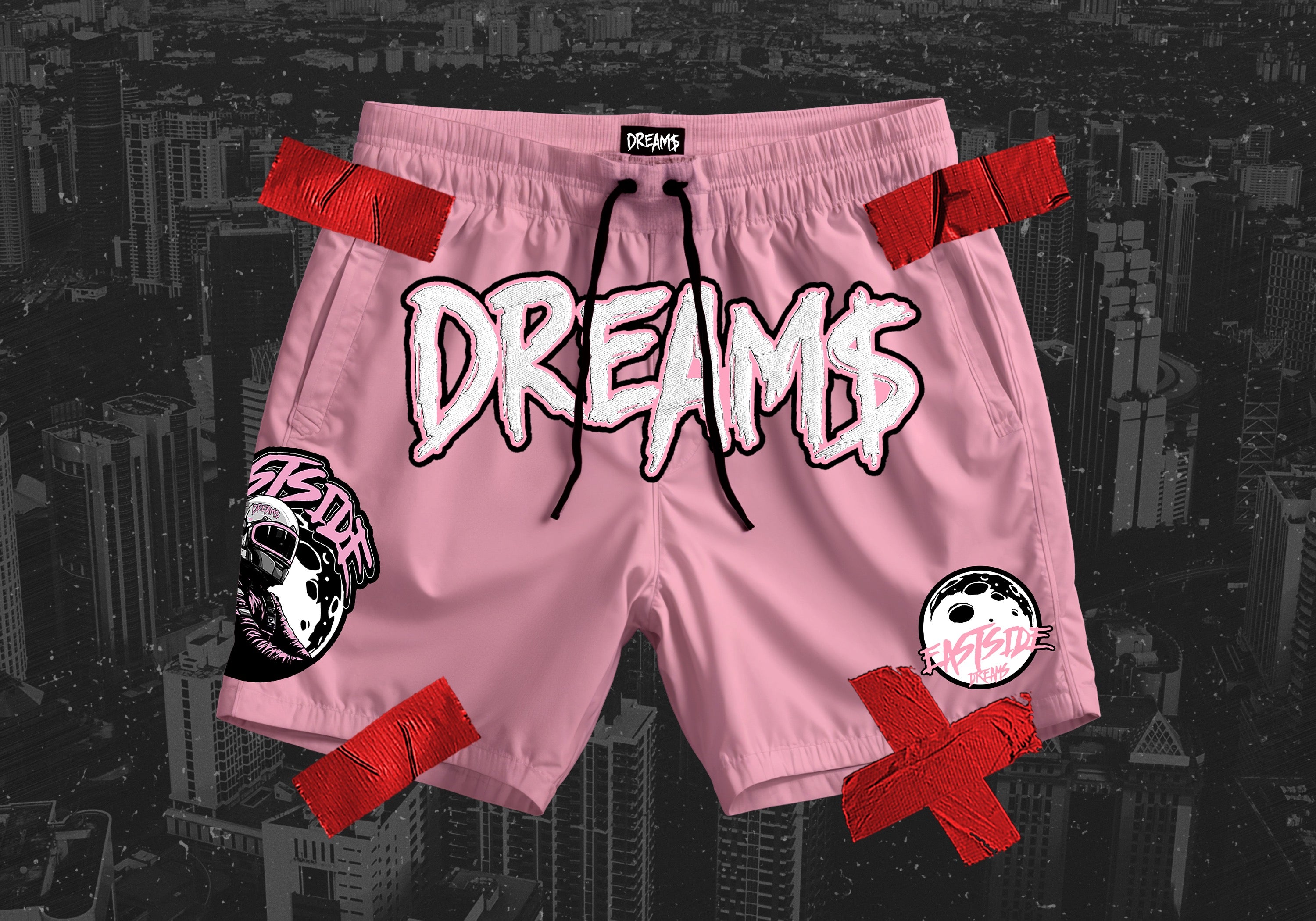 DREAM$ ® Swim Shorts (Pink)