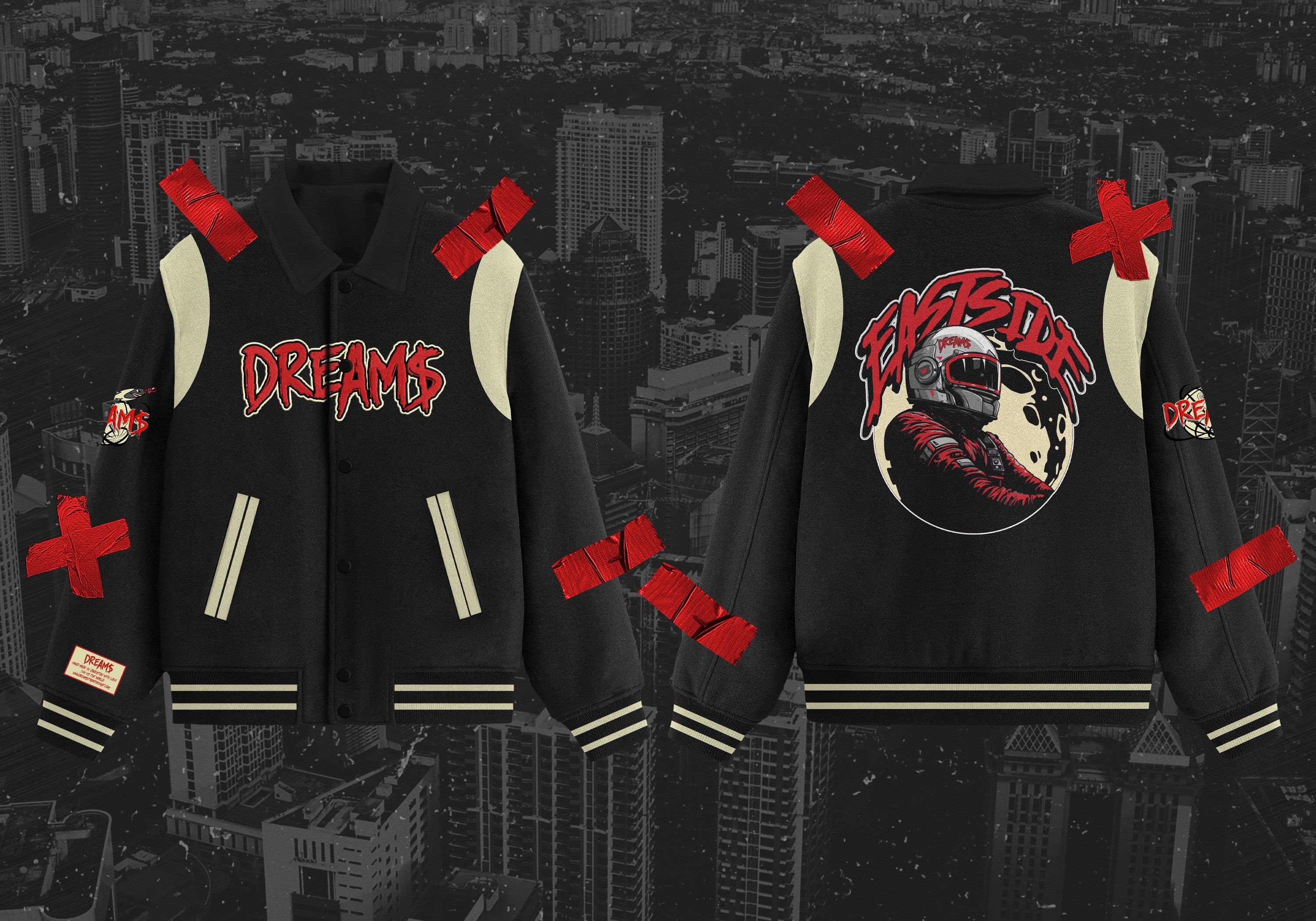 DREAM$ ® Wool Letterman (Black)
