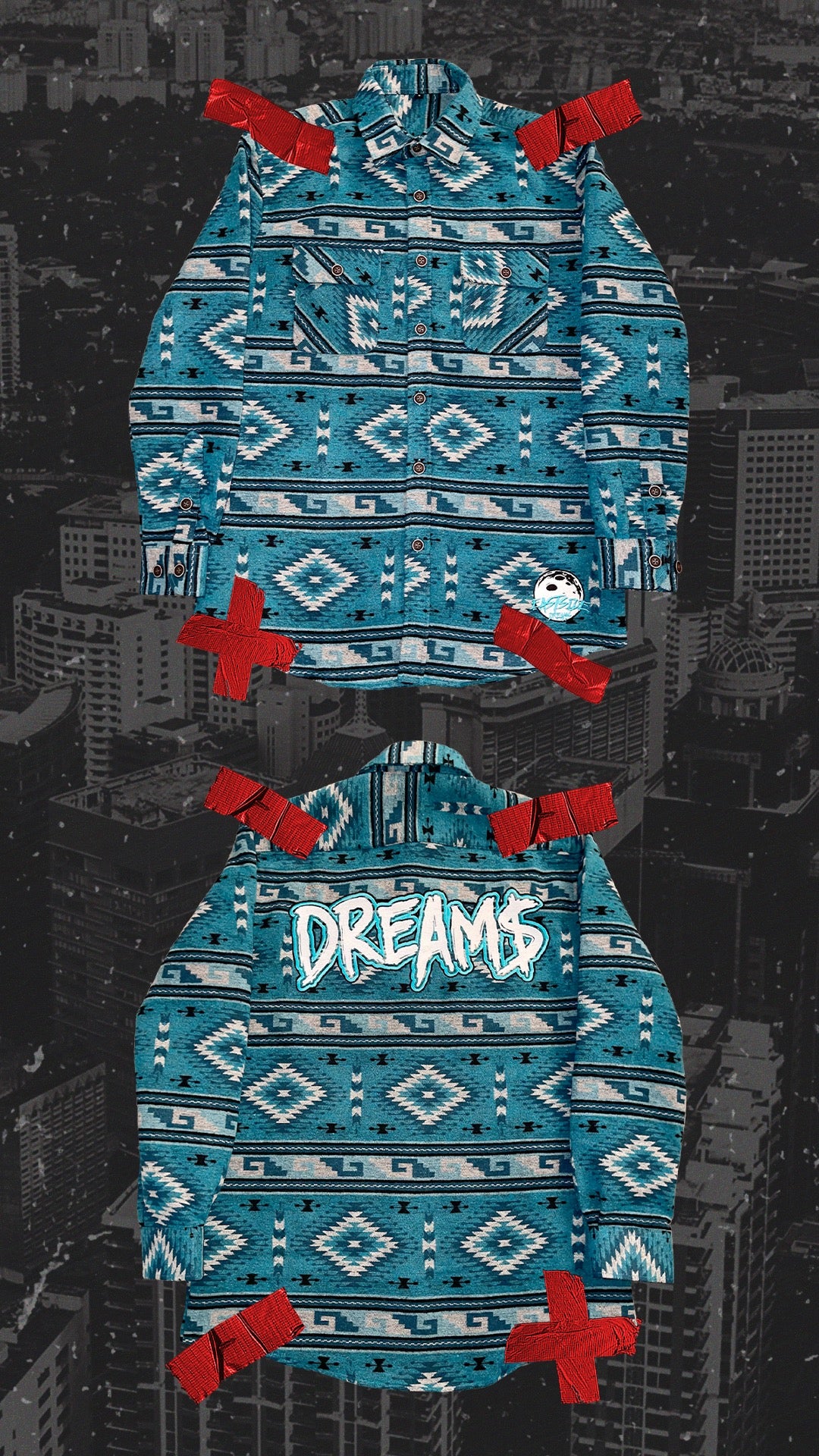 DREAM$ ® Flannel Top (Blue)