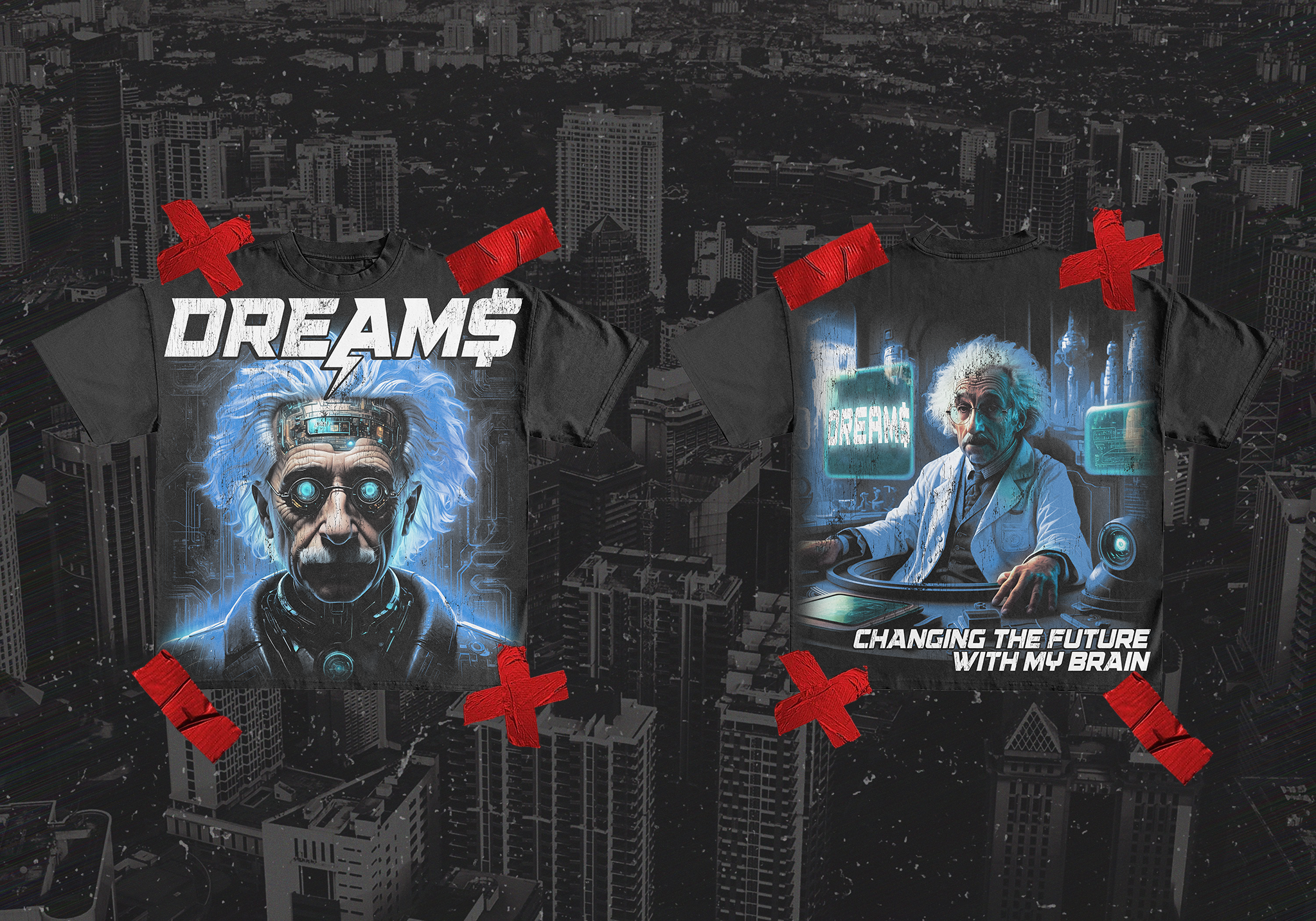 DREAM$ ® Einstein Tee (Black)