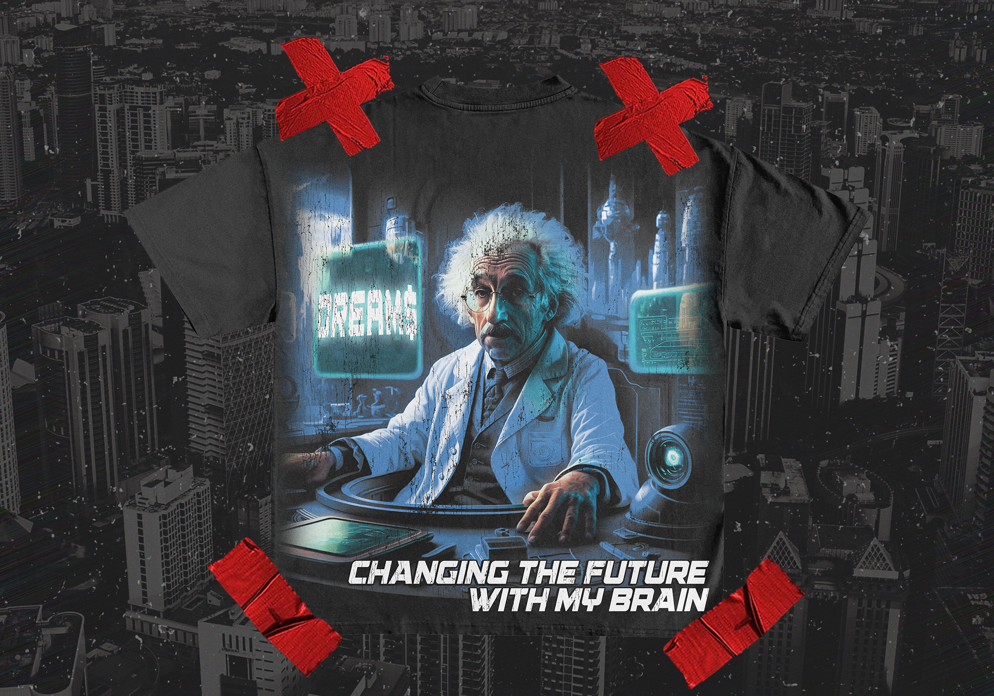 DREAM$ ® Einstein Tee (Black)