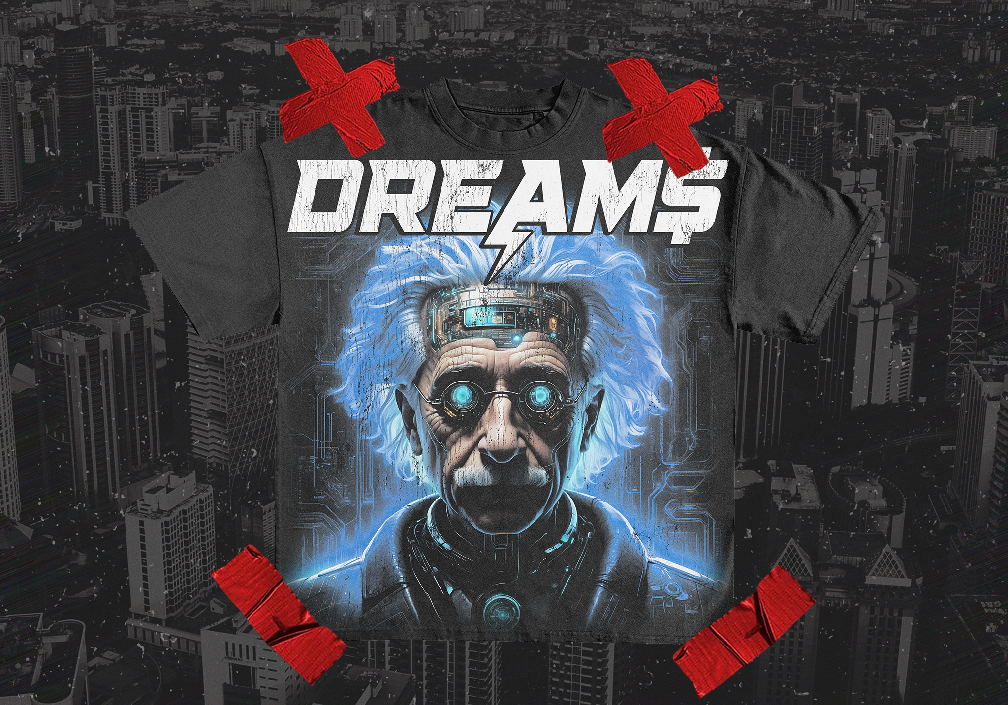 DREAM$ ® Einstein Tee (Black)