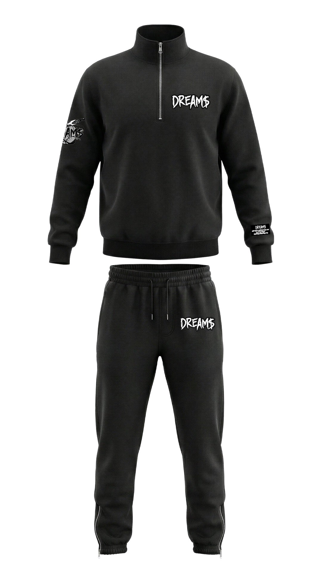 DREAM$ 1/4 Zip Tech (Black)