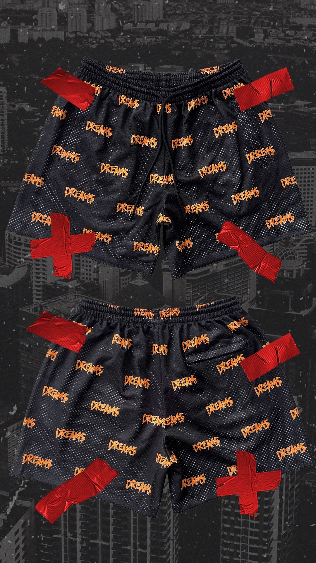 DREAM$ ® Mesh Shorts (Orange)