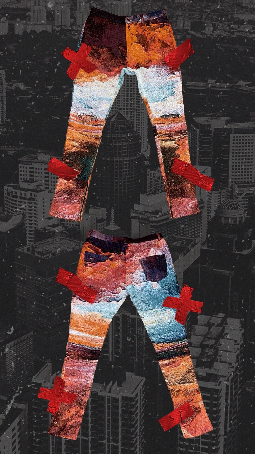 DREAM$ ® Knit Tapestry Pants (Lava)