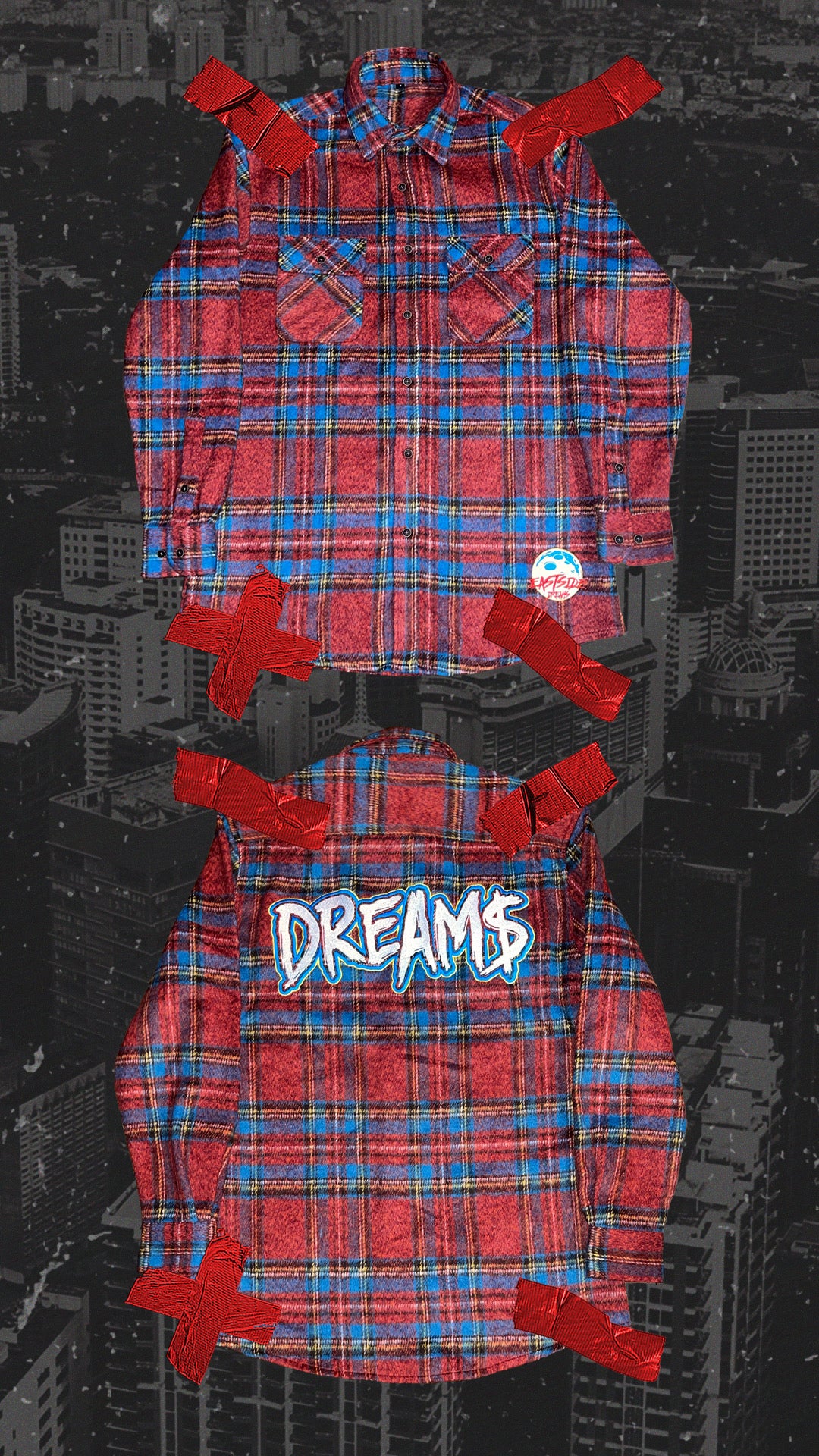 DREAM$ ® Flannel Top (Red)