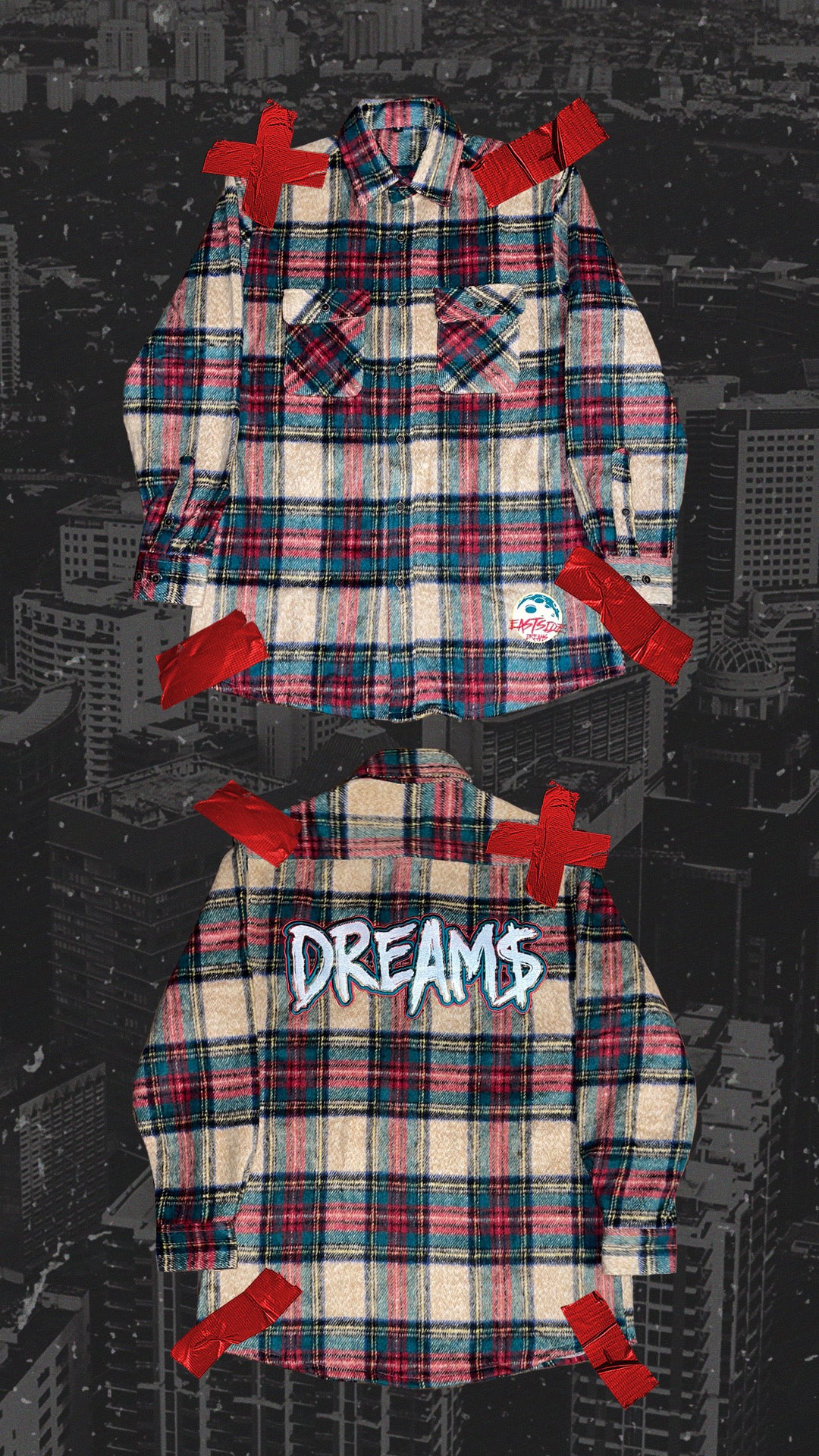DREAM$ ® Flannel Top (Green)