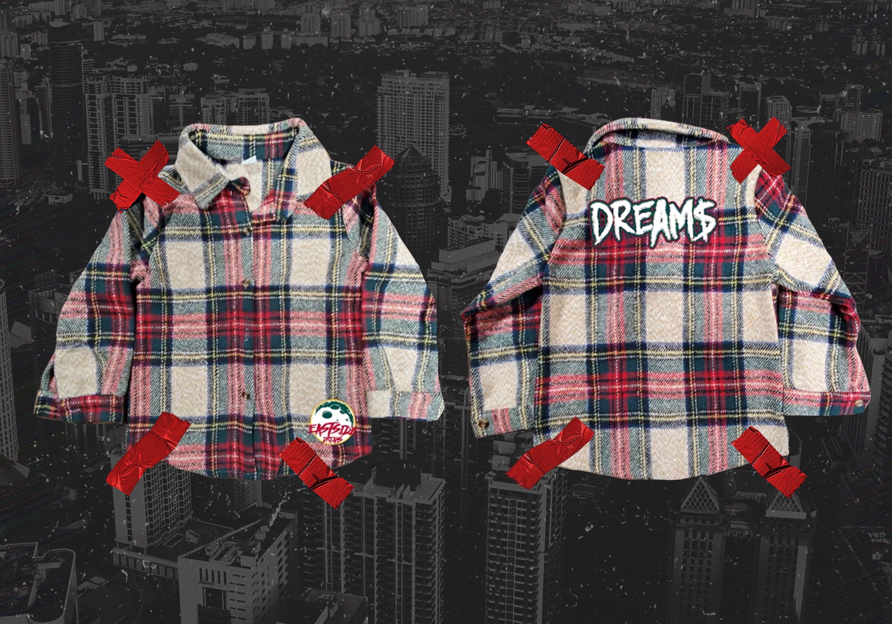 DREAM$ ® Kids Flannel Top (Green)
