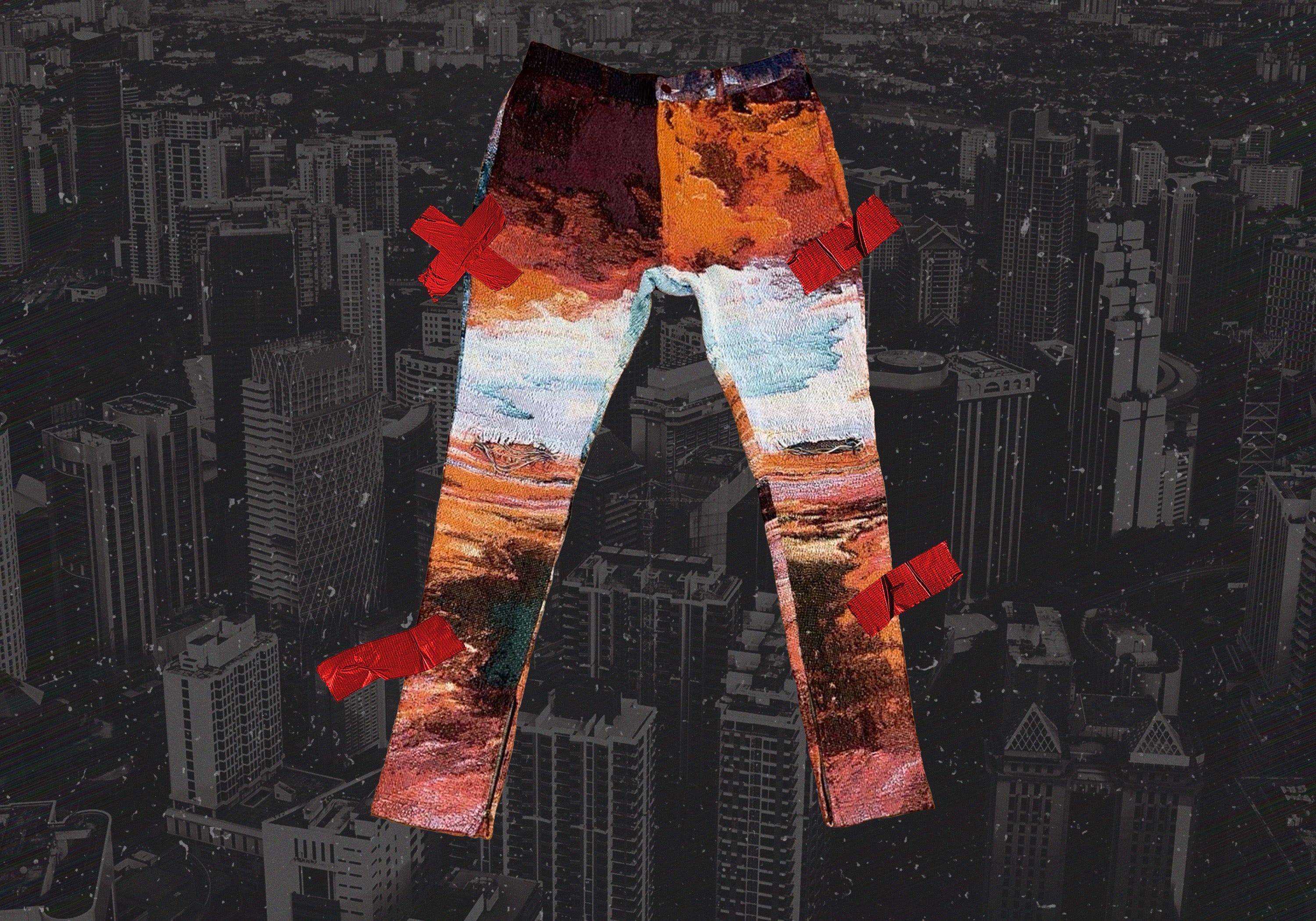 DREAM$ ® Knit Tapestry Pants (Lava)