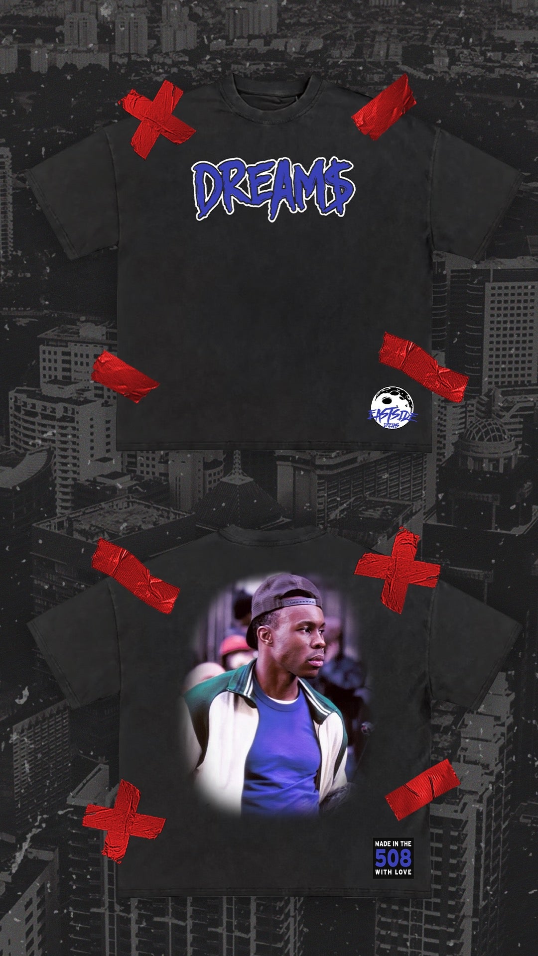 DREAM$ ® Ace-Boogie Tee (Charcoal)