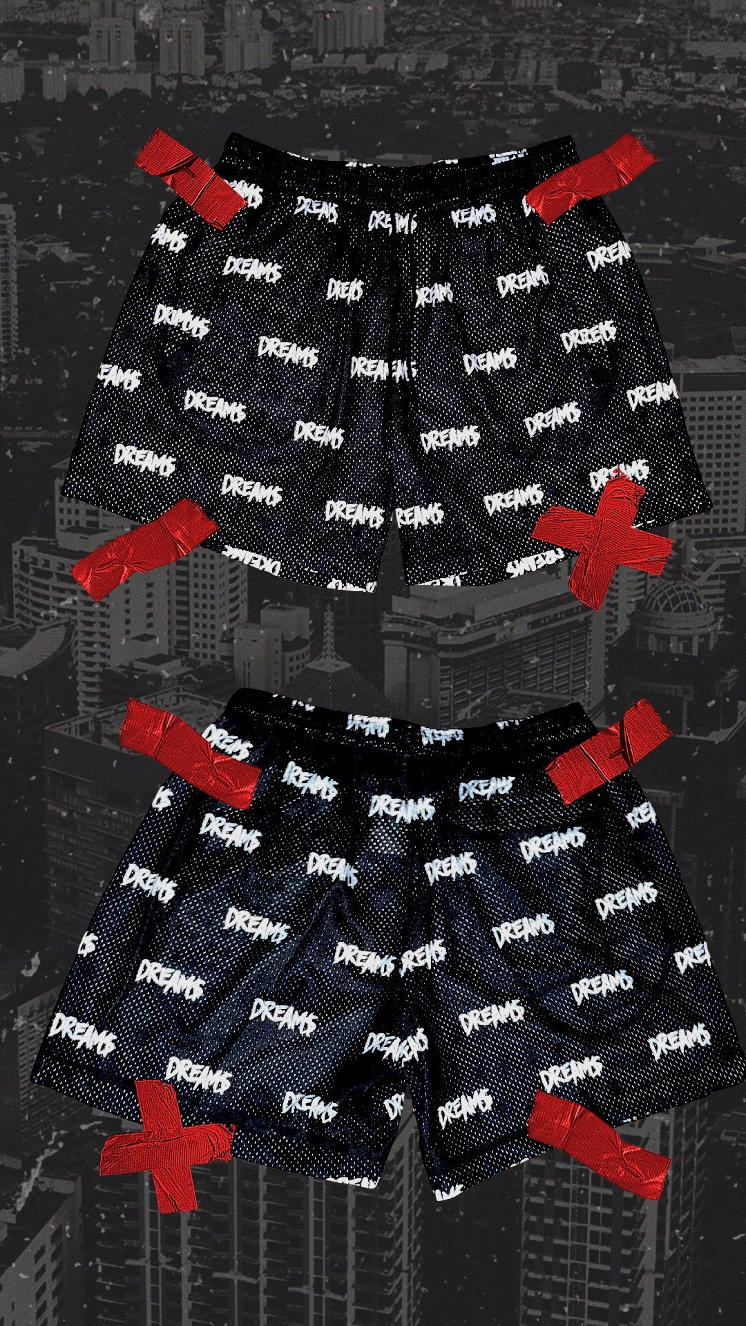 DREAM$ ® Mesh Shorts (White)
