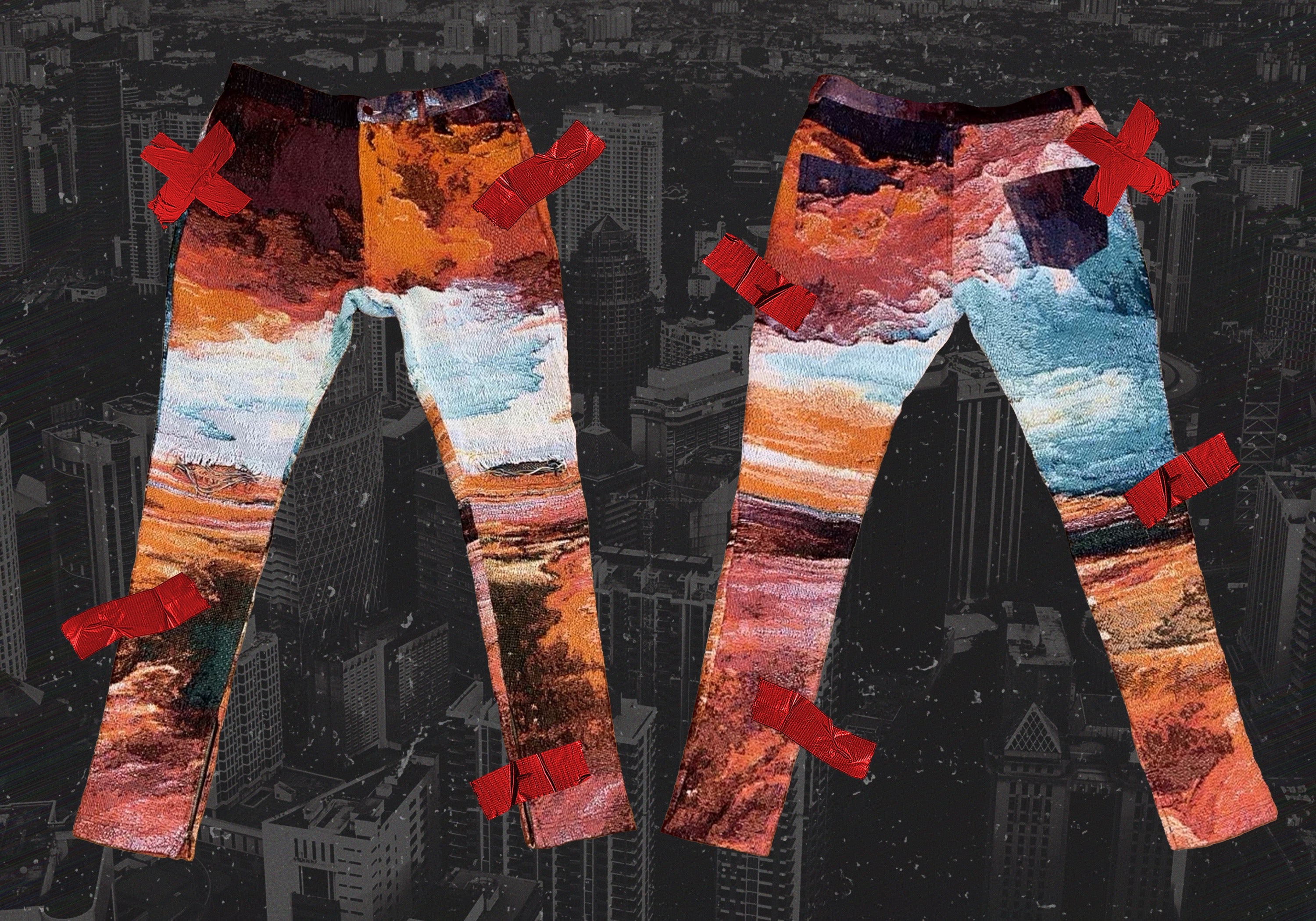 DREAM$ ® Knit Tapestry Pants (Lava)