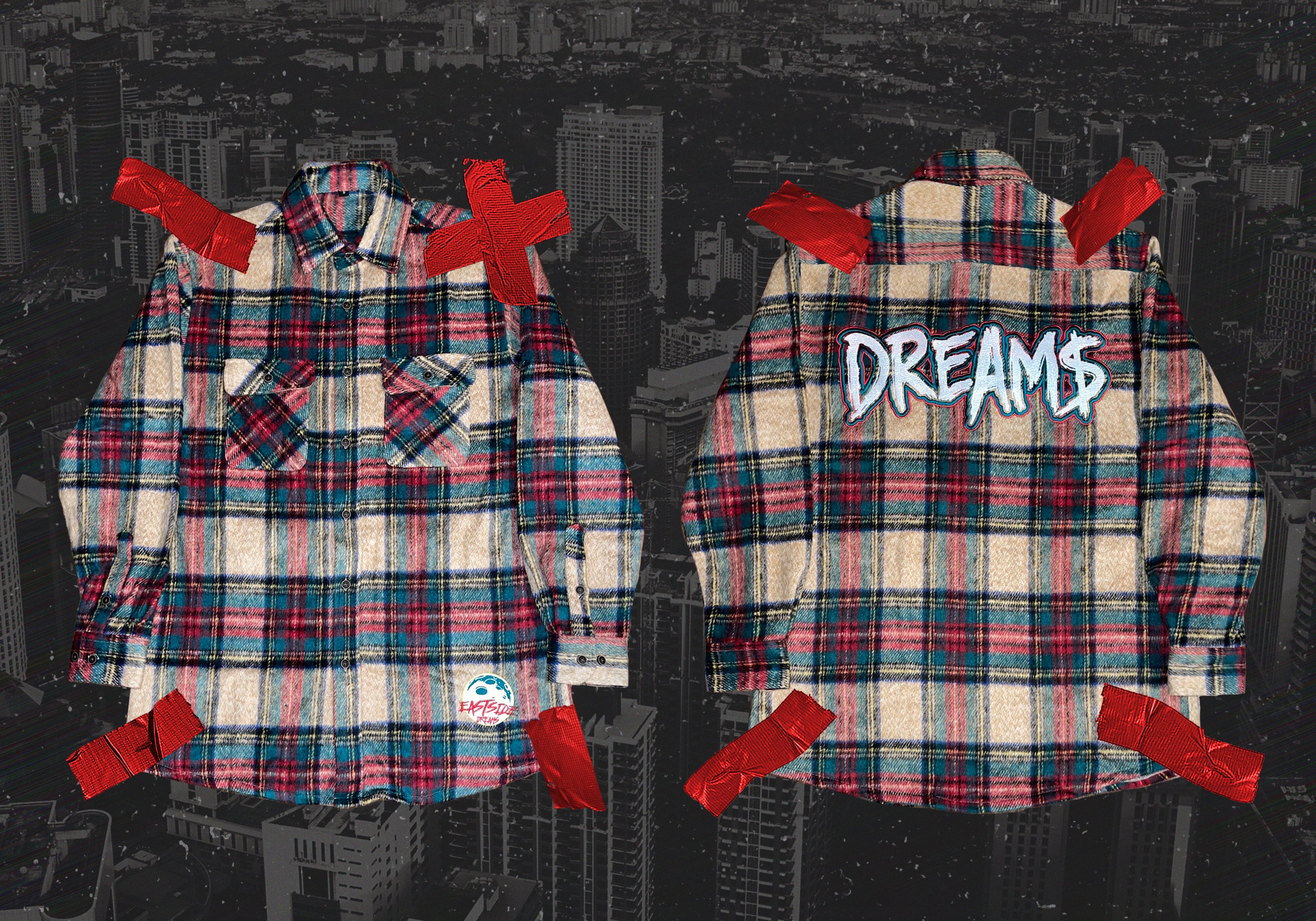 DREAM$ ® Flannel Top (Green)