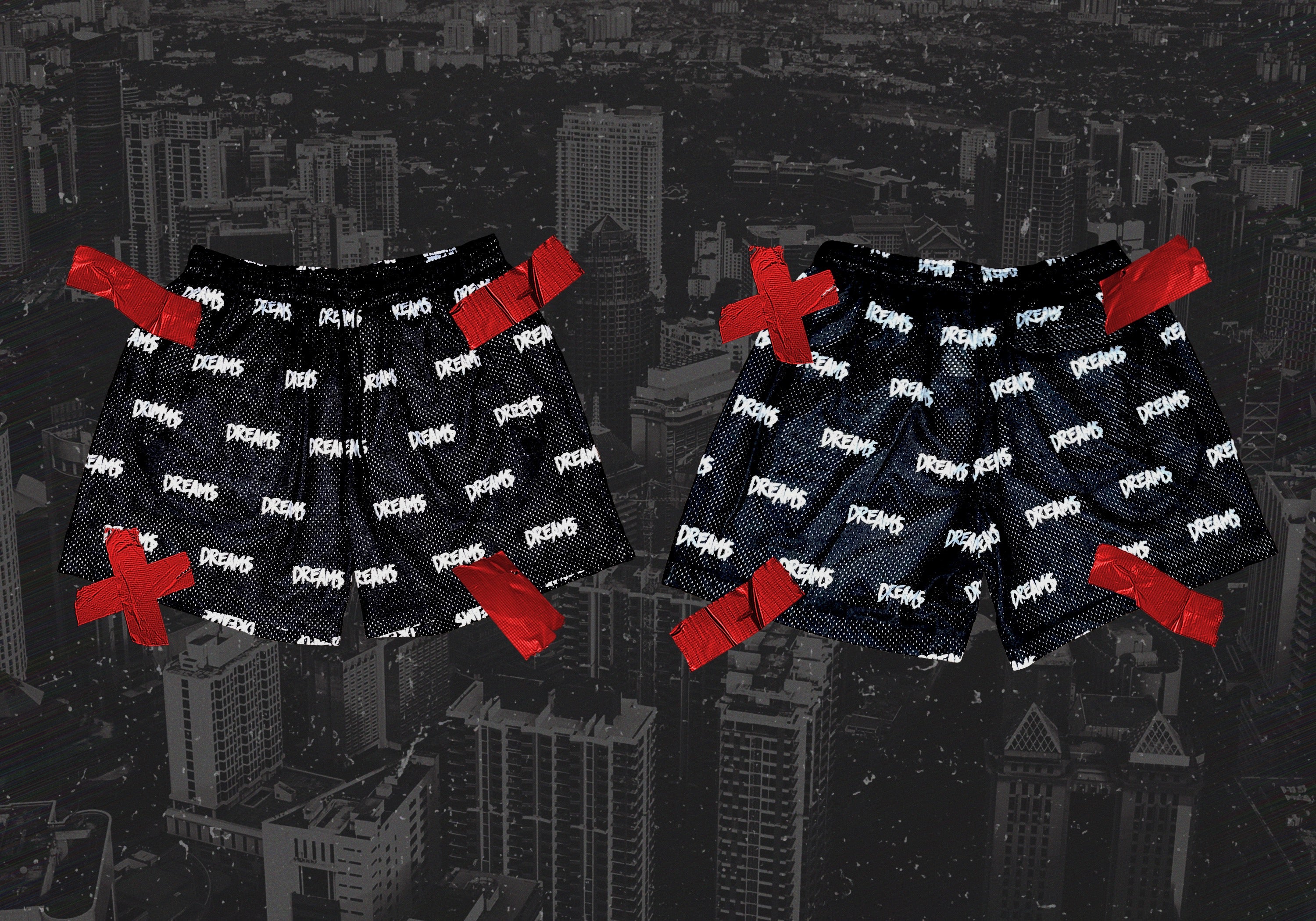 DREAM$ ® Mesh Shorts (White)